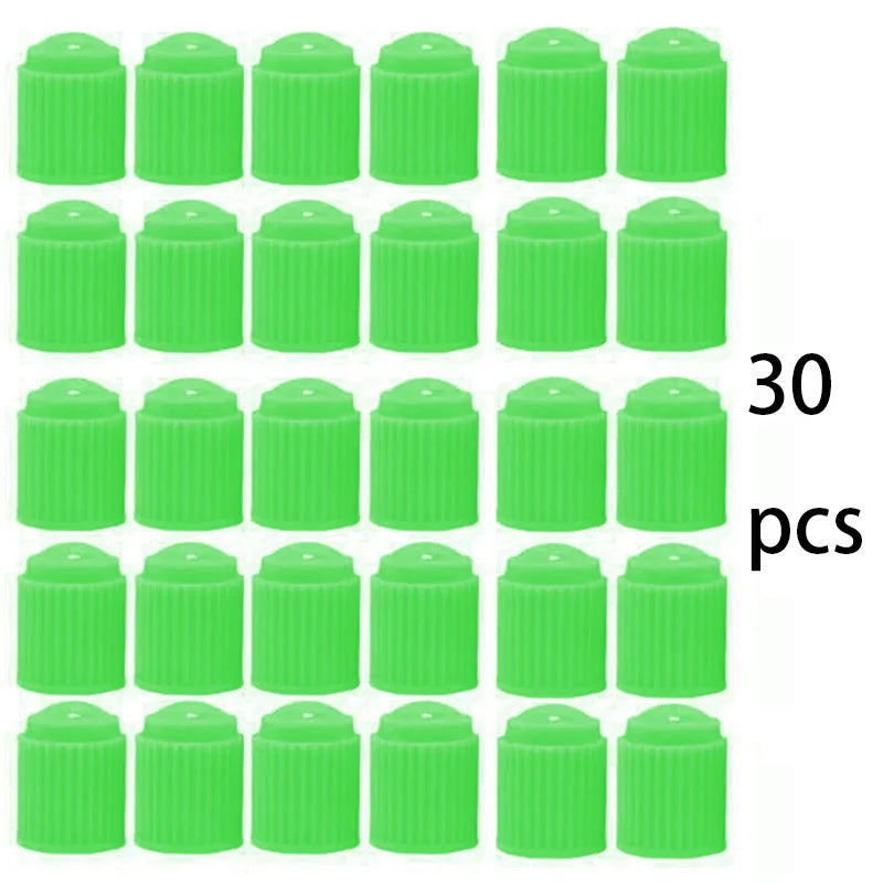 30PCSTire Valves ABS Plastic Automobile Bicycle Tyre Valve Cap Dust Cap Wheel Tire Valve Stem Caps Covers Dust Valve for Car