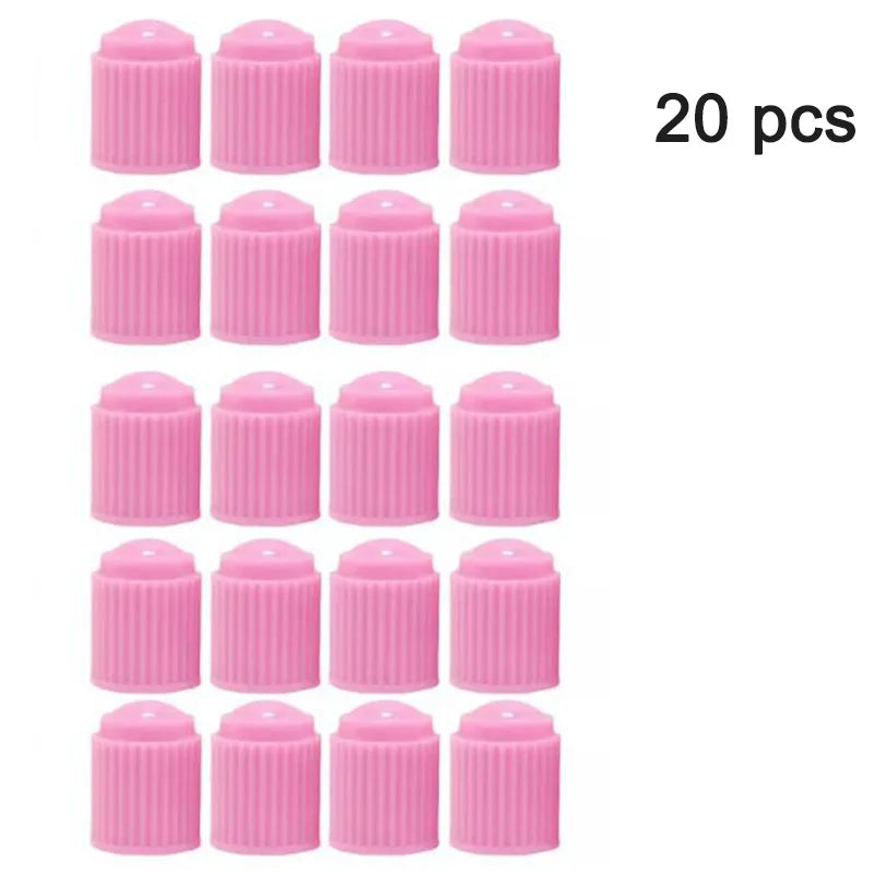 30PCSTire Valves ABS Plastic Automobile Bicycle Tyre Valve Cap Dust Cap Wheel Tire Valve Stem Caps Covers Dust Valve for Car