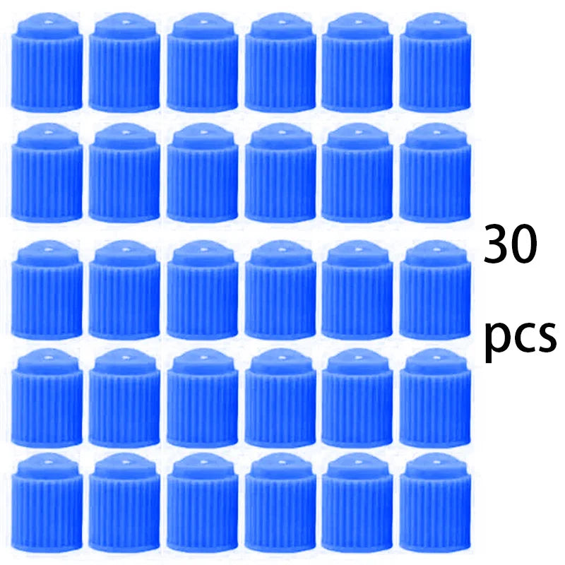 30PCSTire Valves ABS Plastic Automobile Bicycle Tyre Valve Cap Dust Cap Wheel Tire Valve Stem Caps Covers Dust Valve for Car