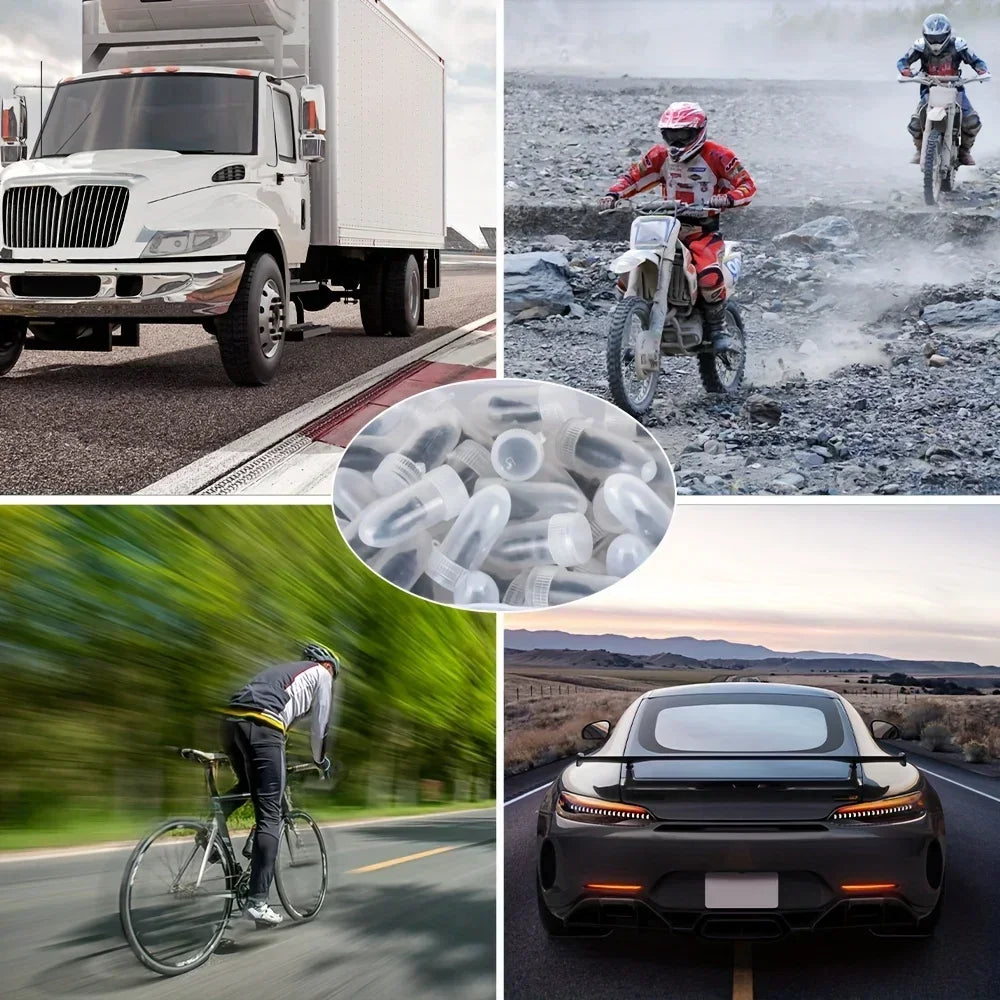 MOTIXGEAR™ 10/20/30PCS Tire Repair Nails – Universal Vacuum Tyre Puncture Plug Kit for Cars, Motorcycles, Trucks & Scooters