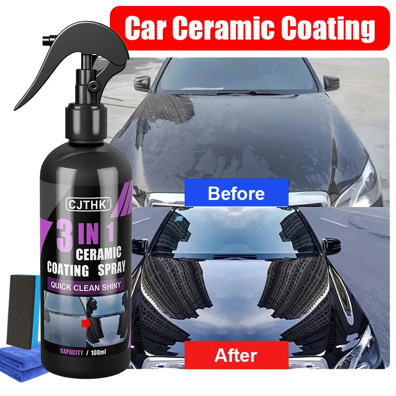 MOTIXGEAR™ Ceramic Nano Coating – Hydrophobic Crystal Layer, High-Gloss Paint Protection & Polishing Formula