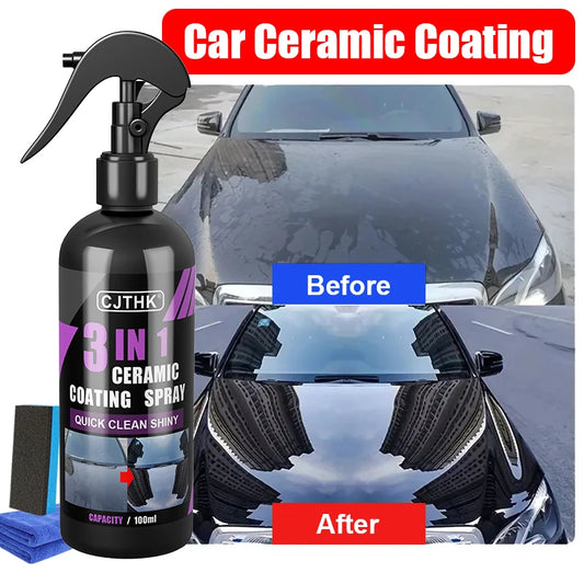 MOTIXGEAR™ Ceramic Nano Coating – Hydrophobic Crystal Layer, High-Gloss Paint Protection & Polishing Formula